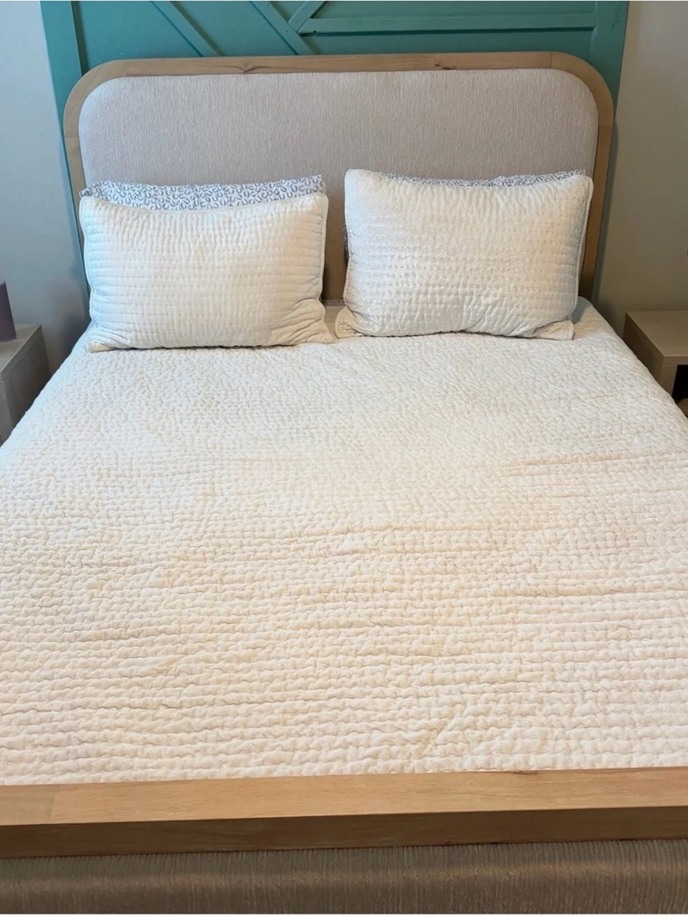 PBTeen Pickstitch Velvet Quilt Set with 2 Shams